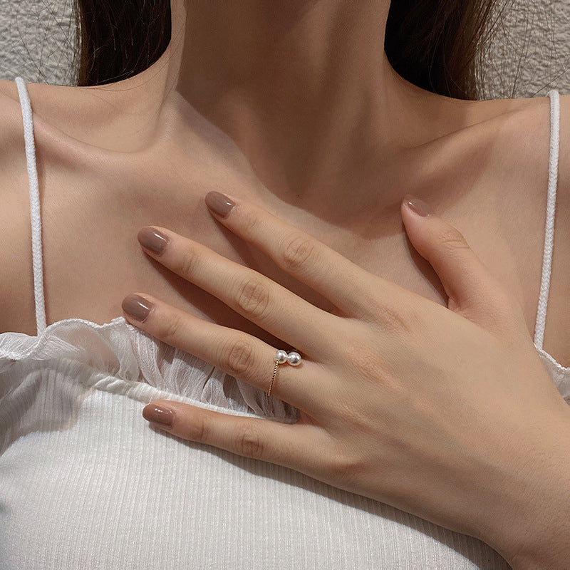 Elegant & enkel stil justerbar ring med öppen ände