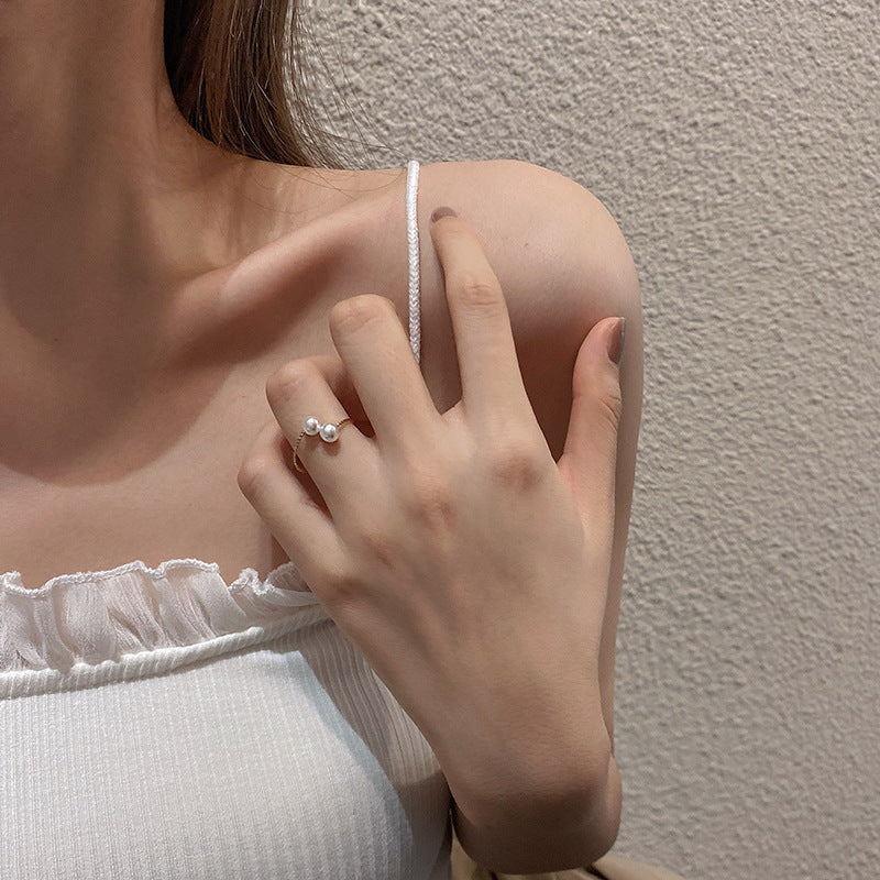 Elegant & enkel stil justerbar ring med öppen ände
