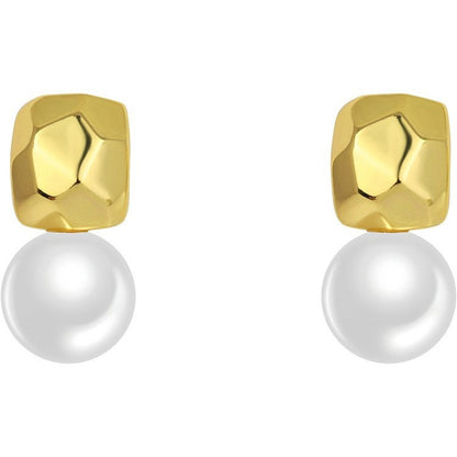 Women's Metal High-grade Temperamental Pearl Stud Earrings