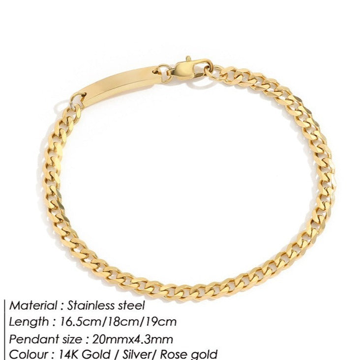 Gold-plated Stainless Steel Bracelet Fashion