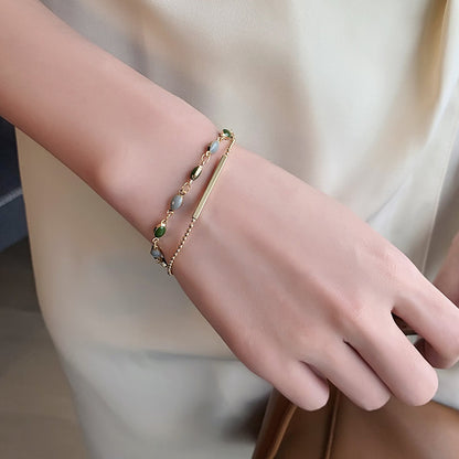 Classy 18K Gold Plated Korean Dongdaemun Bracelet Women