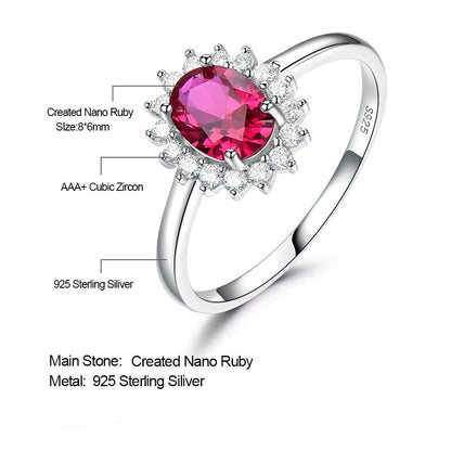 Three Color Elegant Zircon With Baby Stone 925S Silver Ring