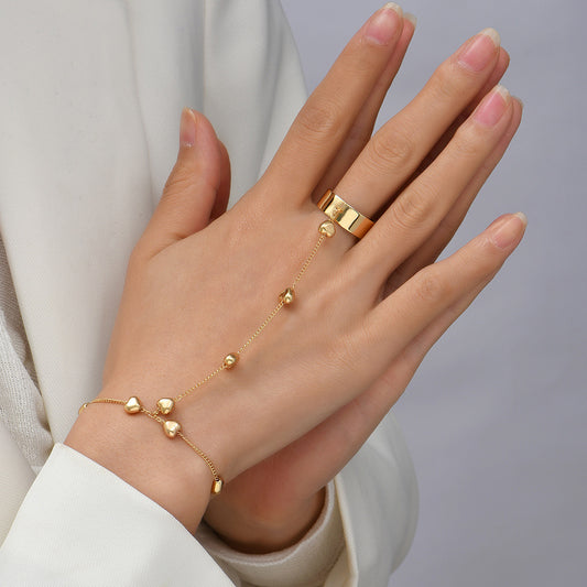 Elegant New Retro Linked Finger Chain Bracelet