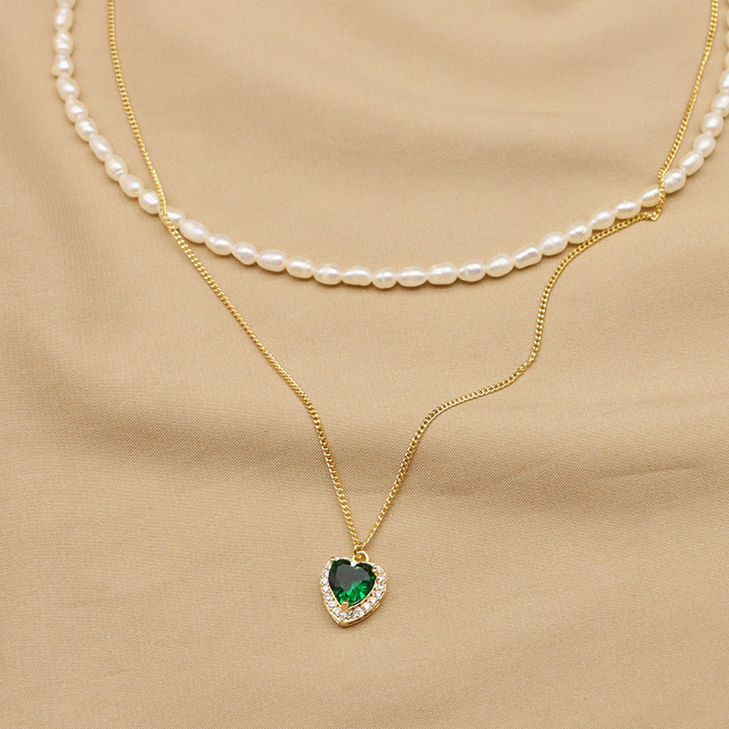 Captivating Dubble-Layer 18K Gold-Plated Natural Freshwater Pearl Necklace