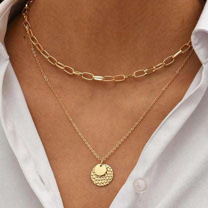 Beautiful Multi-layer 18K Gold-Plated Necklaces