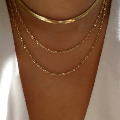 Beautiful Multi-layer 18K Gold-Plated Necklaces