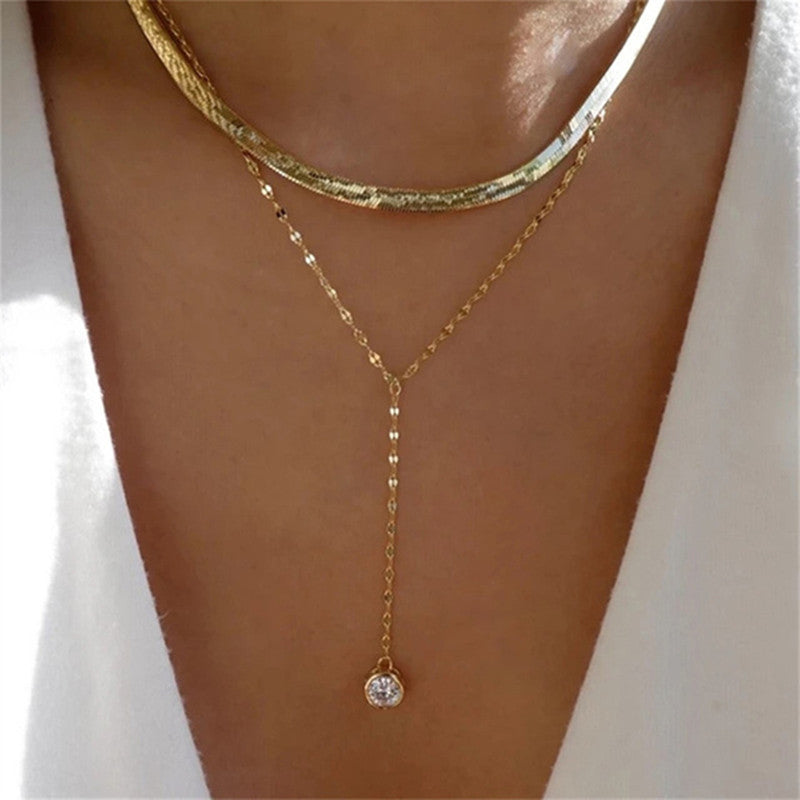 Beautiful Multi-layer 18K Gold-Plated Necklaces