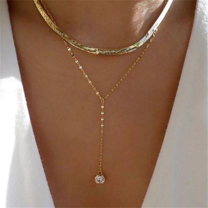 Beautiful Multi-layer 18K Gold-Plated Necklaces