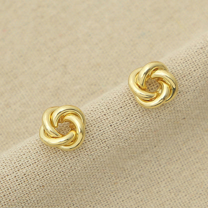 Flower shaped Twisted Hollow Earrings