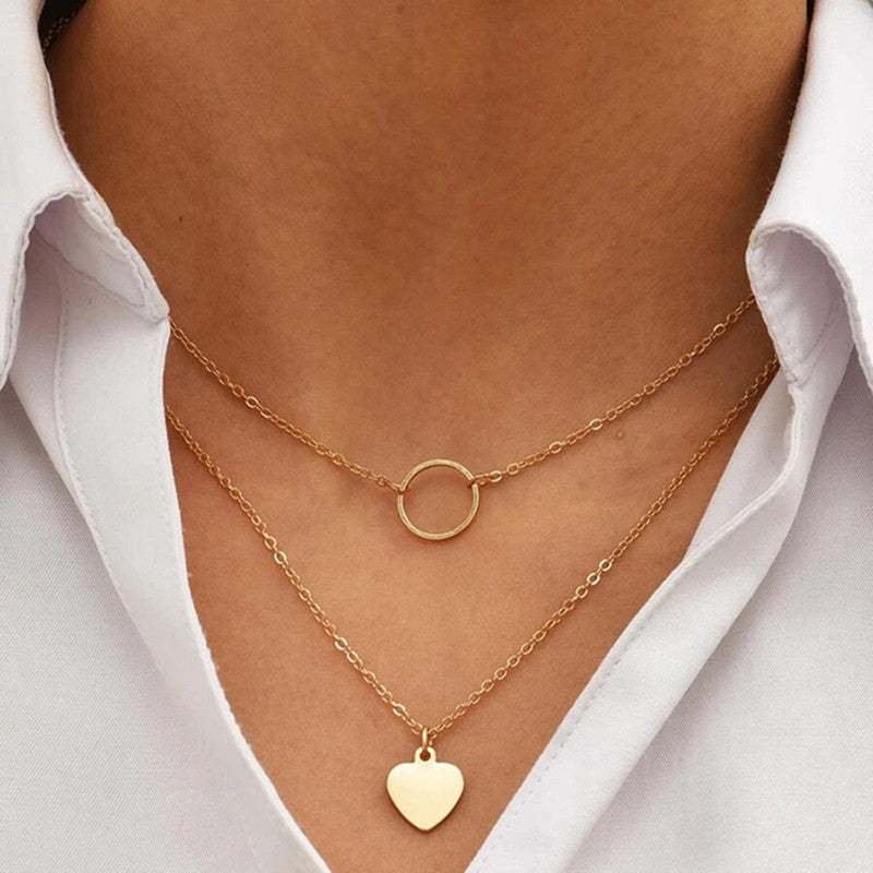 Beautiful Multi-layer 18K Gold-Plated Necklaces