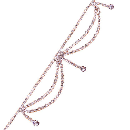 Exquisite Shiny Rhinestone Multi-layer Anklet