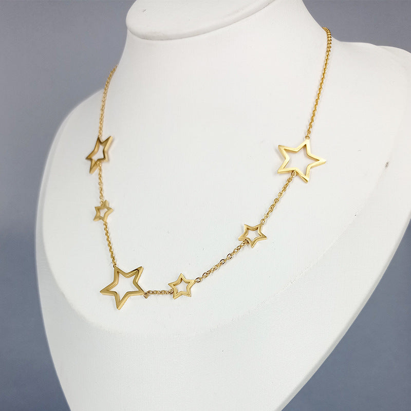 Stars Shaped Golden/Silver necklace for women