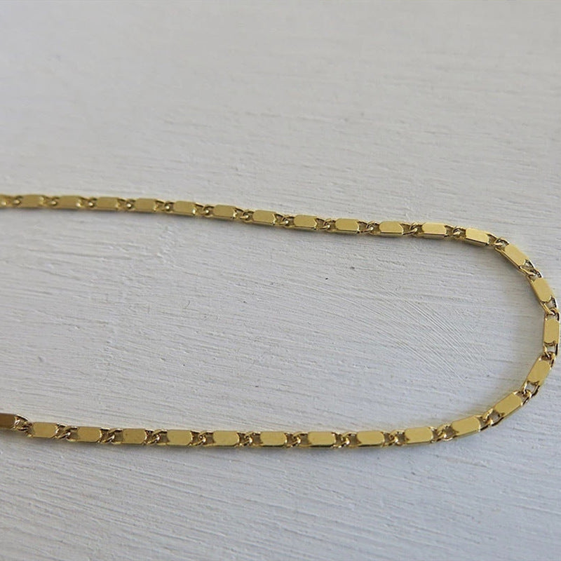 Stylish Anklet Beaded 18K Gold And Silver Plated Chain