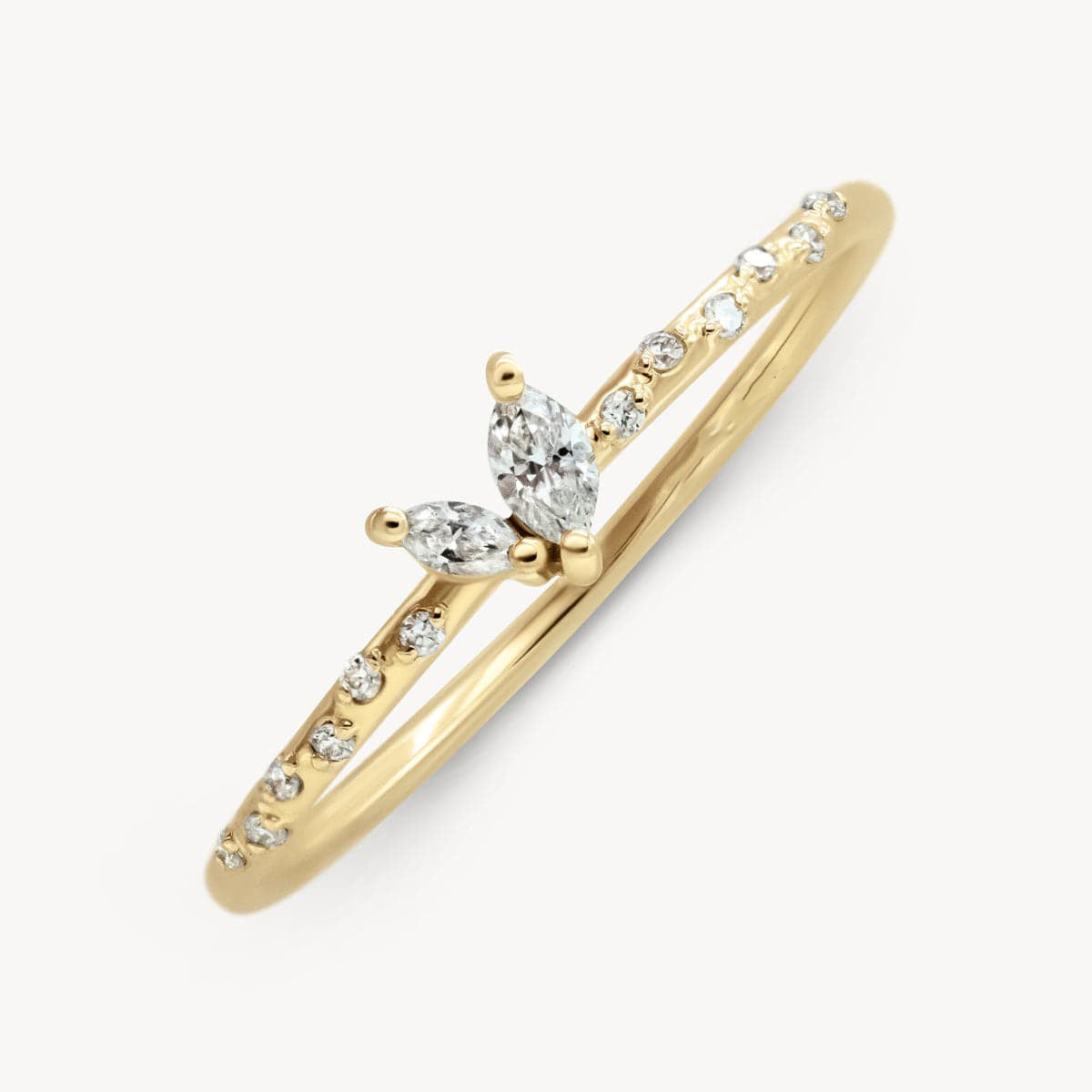 Luxurious 18K Gold-Plated S925 Sterling Silver With Natural Zircon Ring